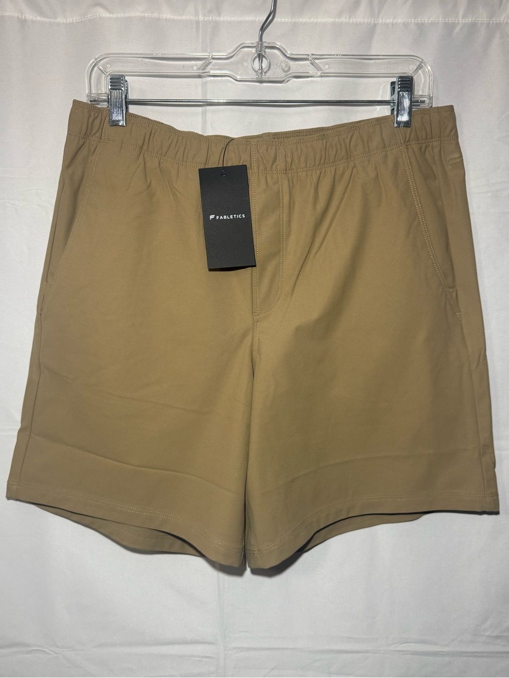 Fabletics Tan “The Don” Pull-On Active Shorts